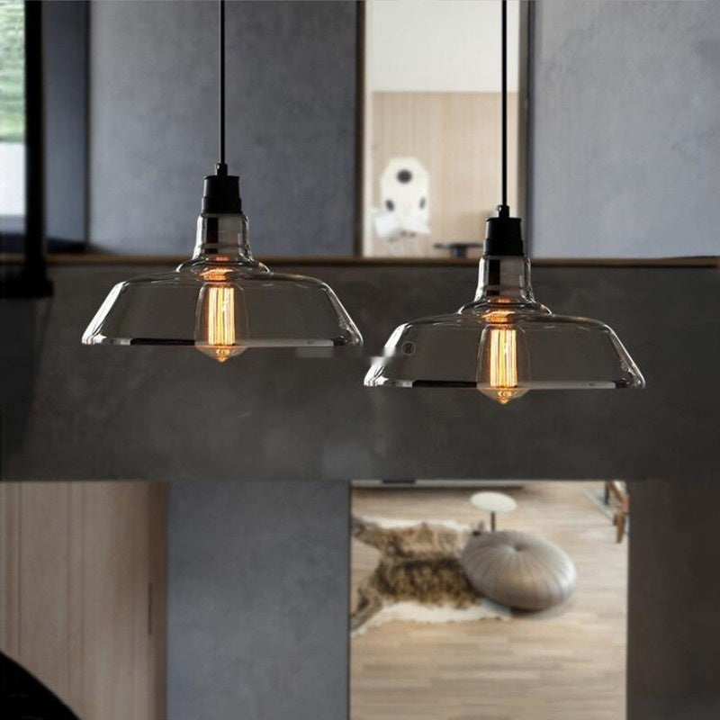 Lámpara de Araña de Cristal de Estilo Industrial para Pasillo de Sala de Estar Creativa con Personalidad