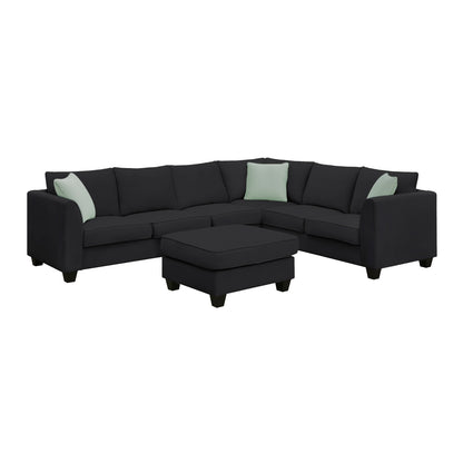 112 87 Sectional Sofa Couches, 7 Seats Modular Living Room Sets