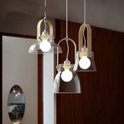 Glass Ring Bar Chandelier