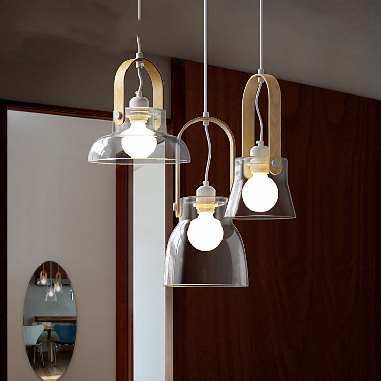Glass Ring Bar Chandelier