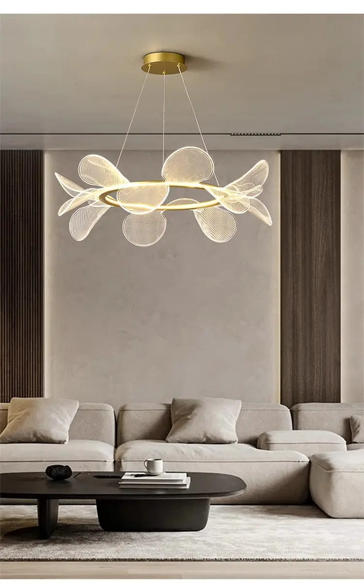 Art Chandelier Italian Minimalistic Bedroom Chandelier Acrylic