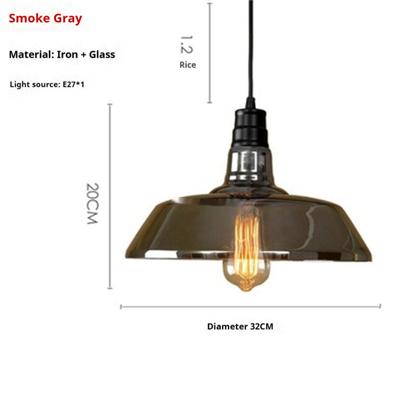 Industrial Style Creative Living Room Corridor Personality Glass Chandelier