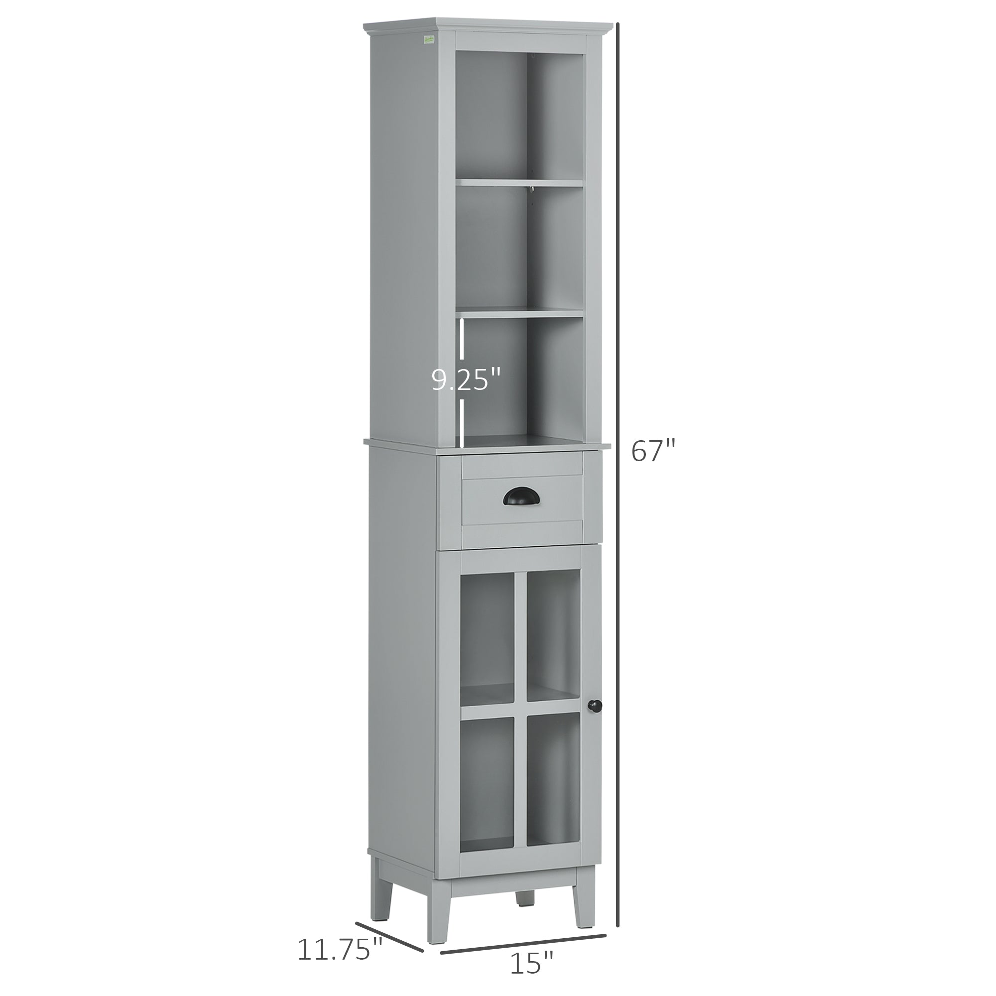 White Slim Storage Tower