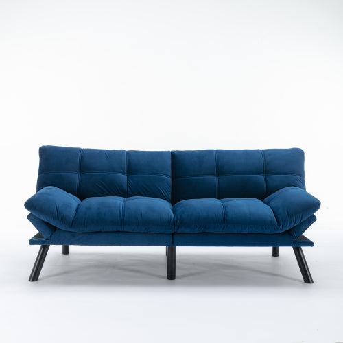 Sofá Cama Moderno Plegable Convertible en Azul Marino