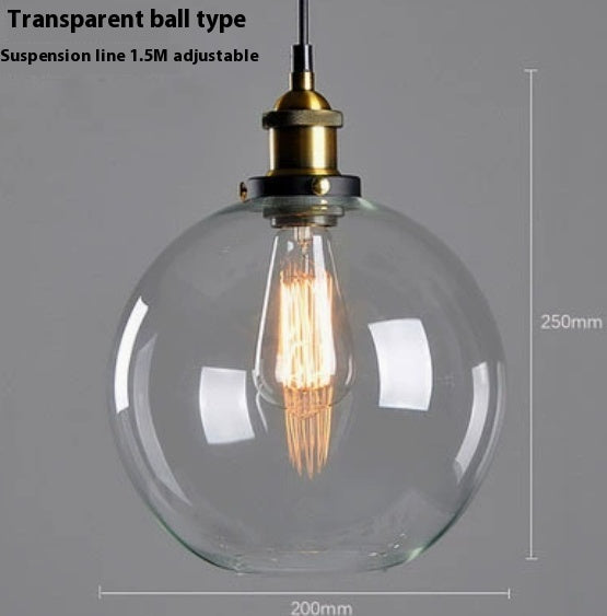 Transparent Glass Nordic Chandelier