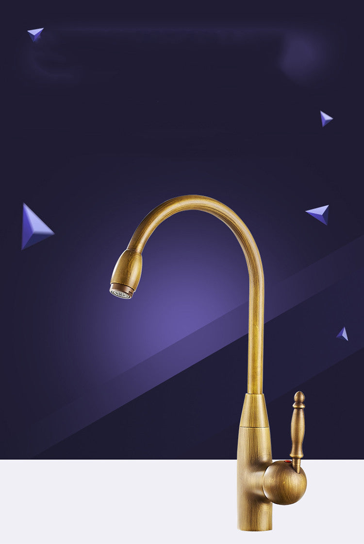 Brass Single Handle Kitchen Faucet