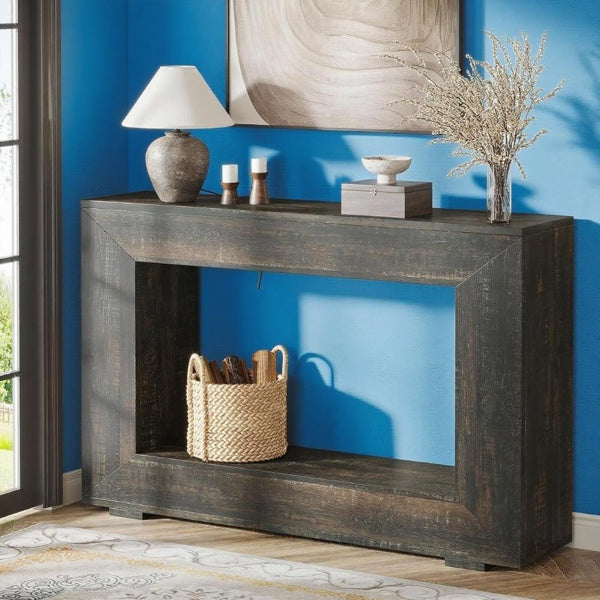 Rustic Wood Entryway Table