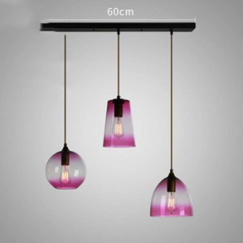 Glass Minimalist Bar Chandelier