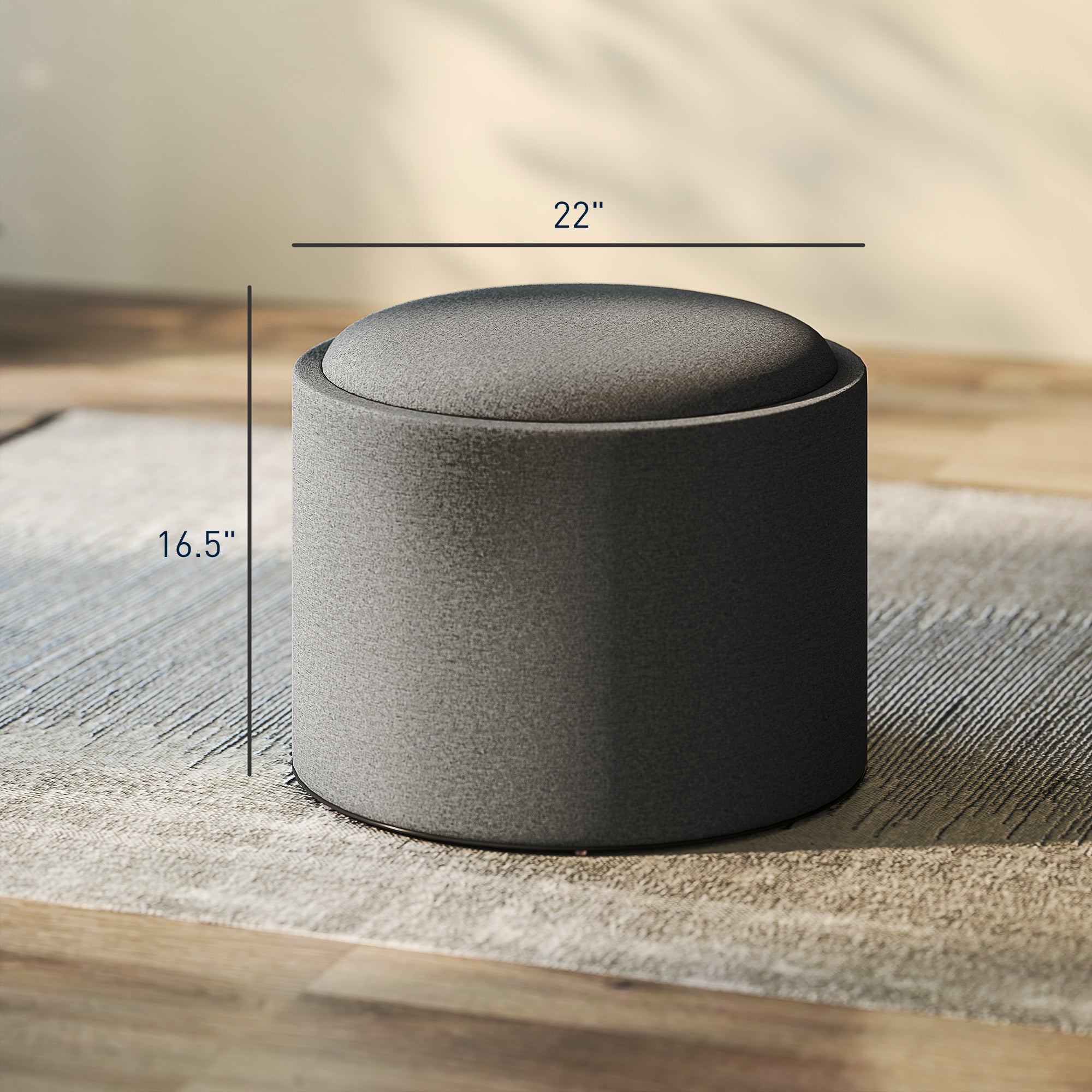 Linen Storage Ottoman Table