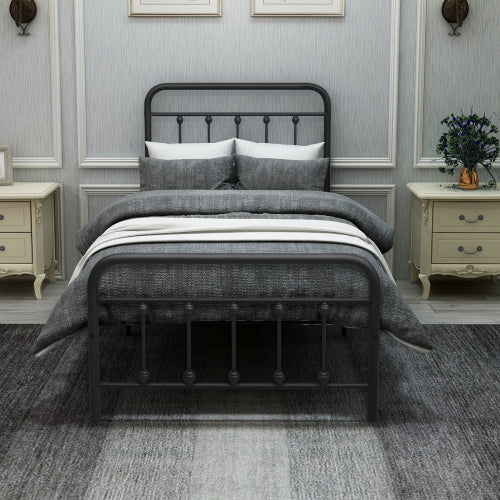 Twin Victorian Metal Bed
