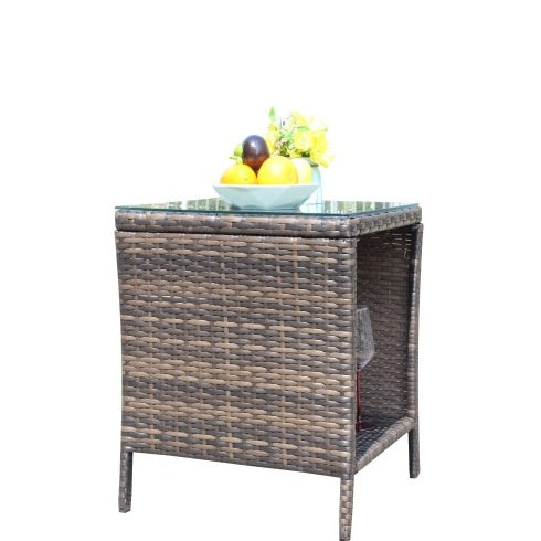 Brown Rattan Coffee Table