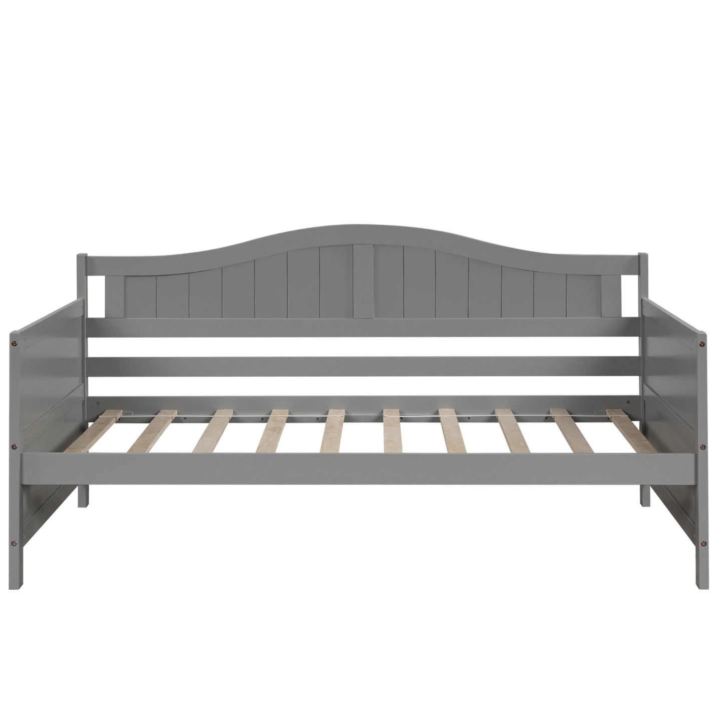 Twin Wooden Daybed With 2 Drawers, Sofa Bed, No Box Spring Needed - Gray
