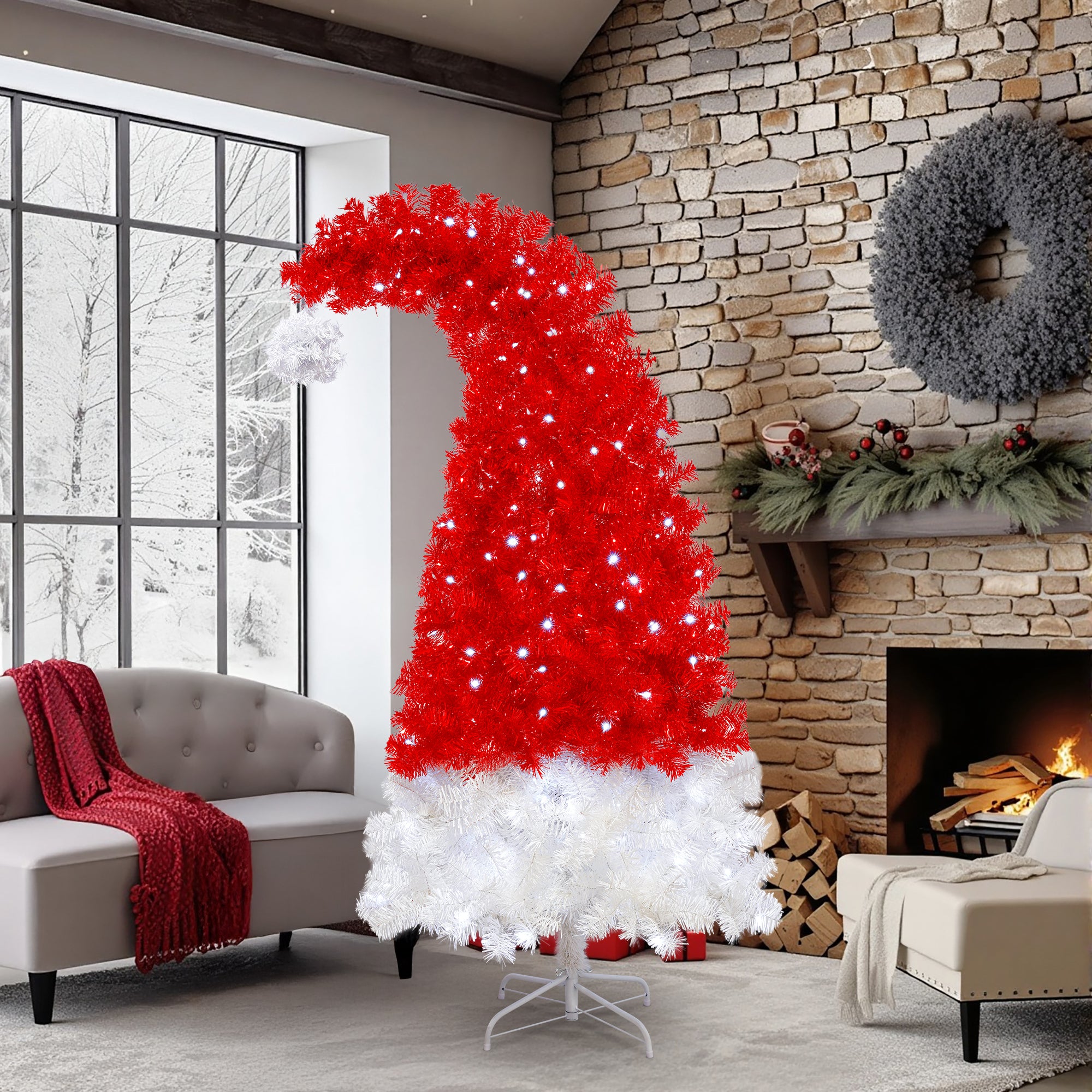 Whimsical LED Christmas Tree
