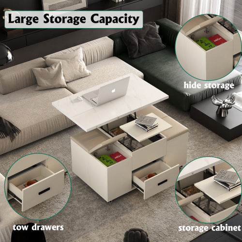 Lift-Up Coffee Table Set