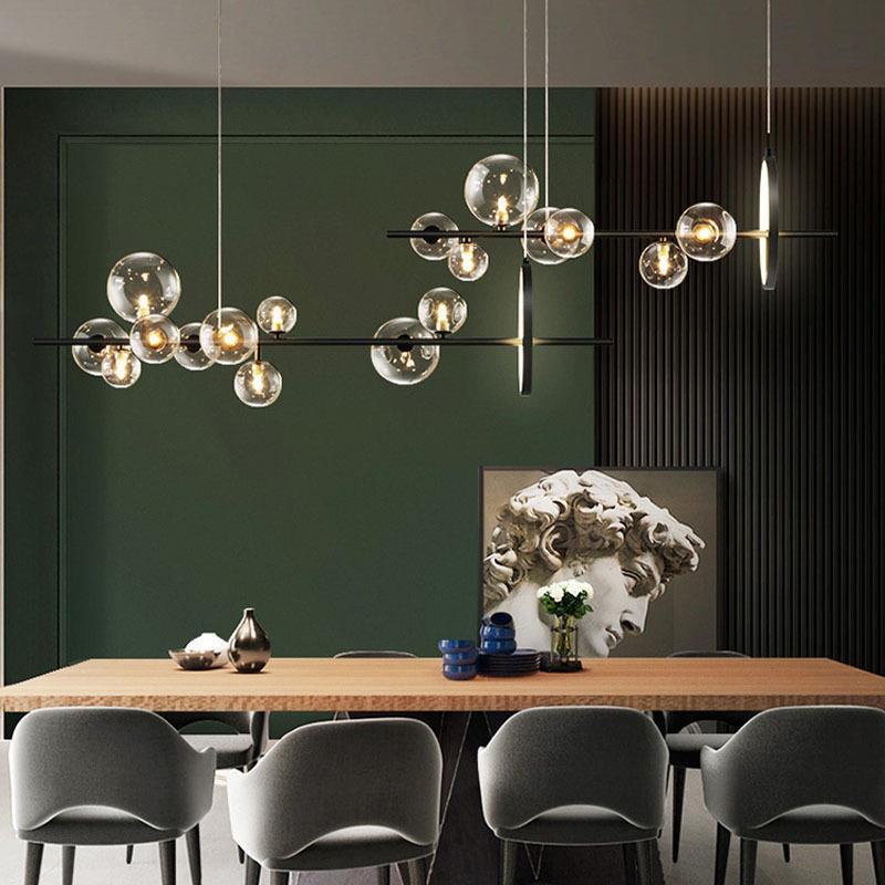 Glass Ball Chandelier