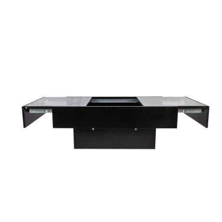 Mesa de Centro con Superficie Deslizante, Mesa Central con Compartimento de Almacenamiento Oculto, Mesa Extensible para Sala de Estar