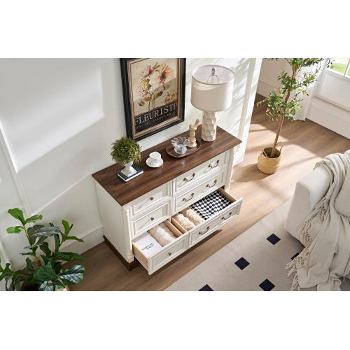 Walnut Rustic Drawer Dresser