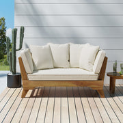 Teak Fabric Sofa Bed