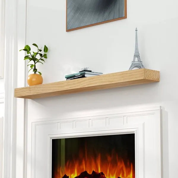 Aged Oak Floating Mantel