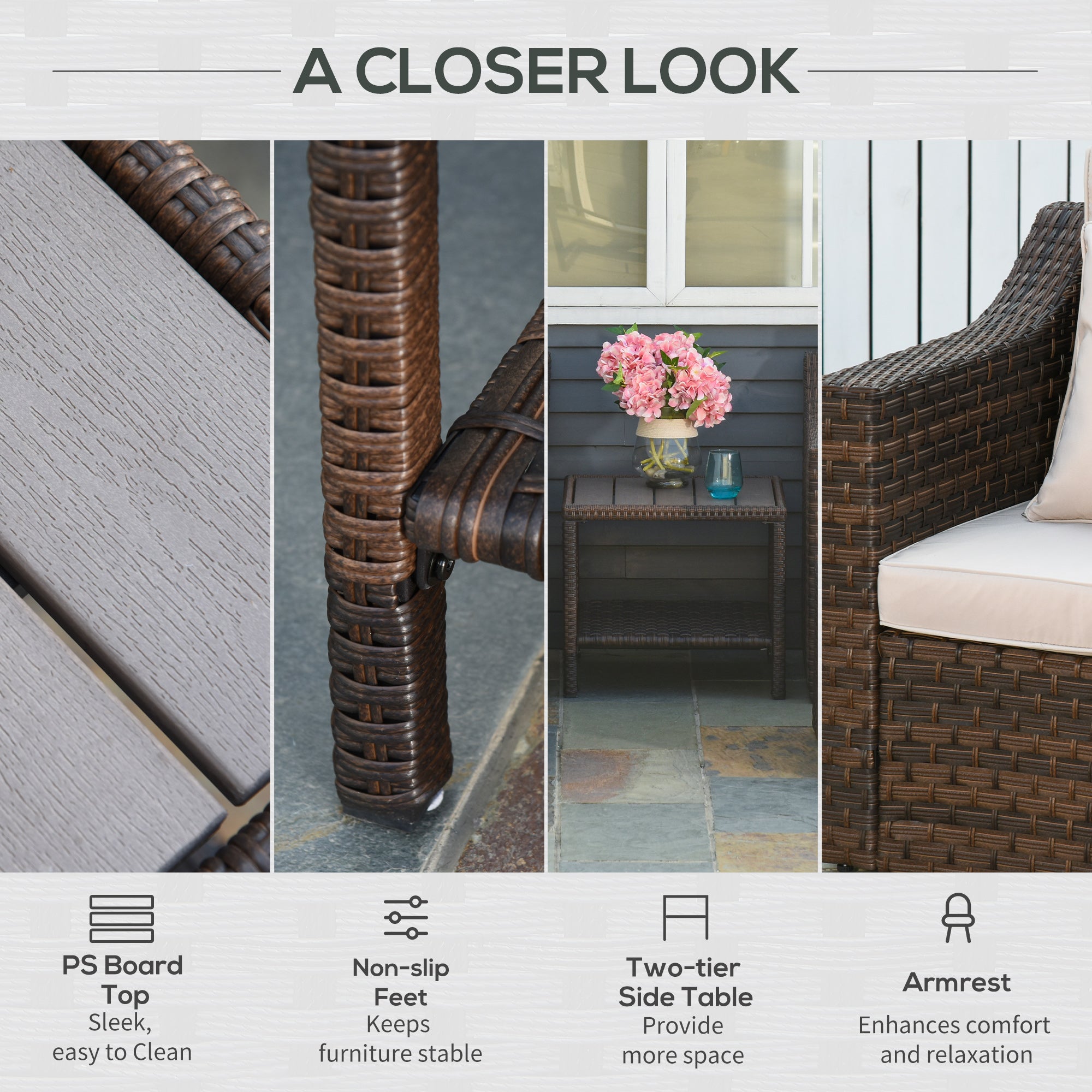 Stylish Patio Seating Set