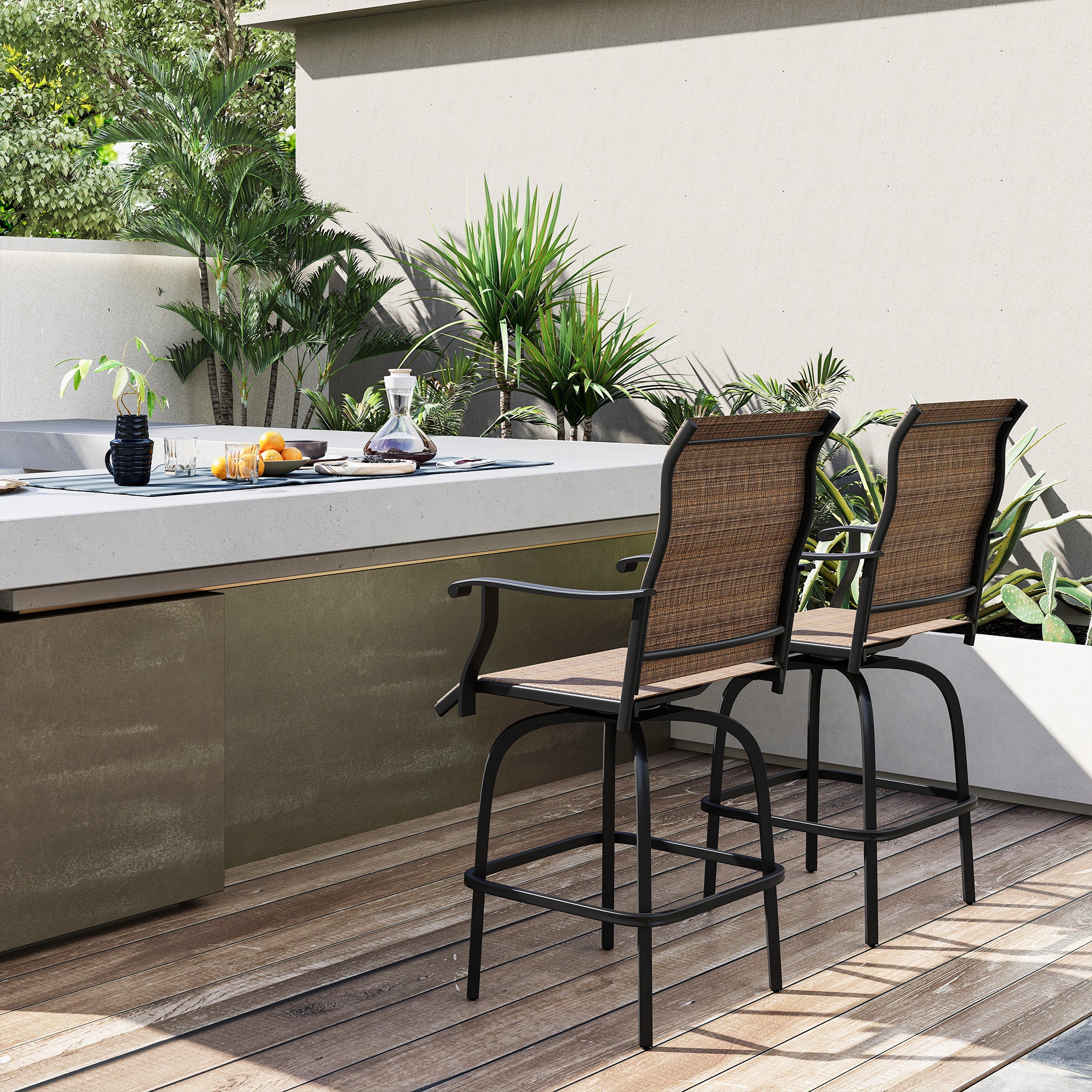 Steel Swivel Bar Stools