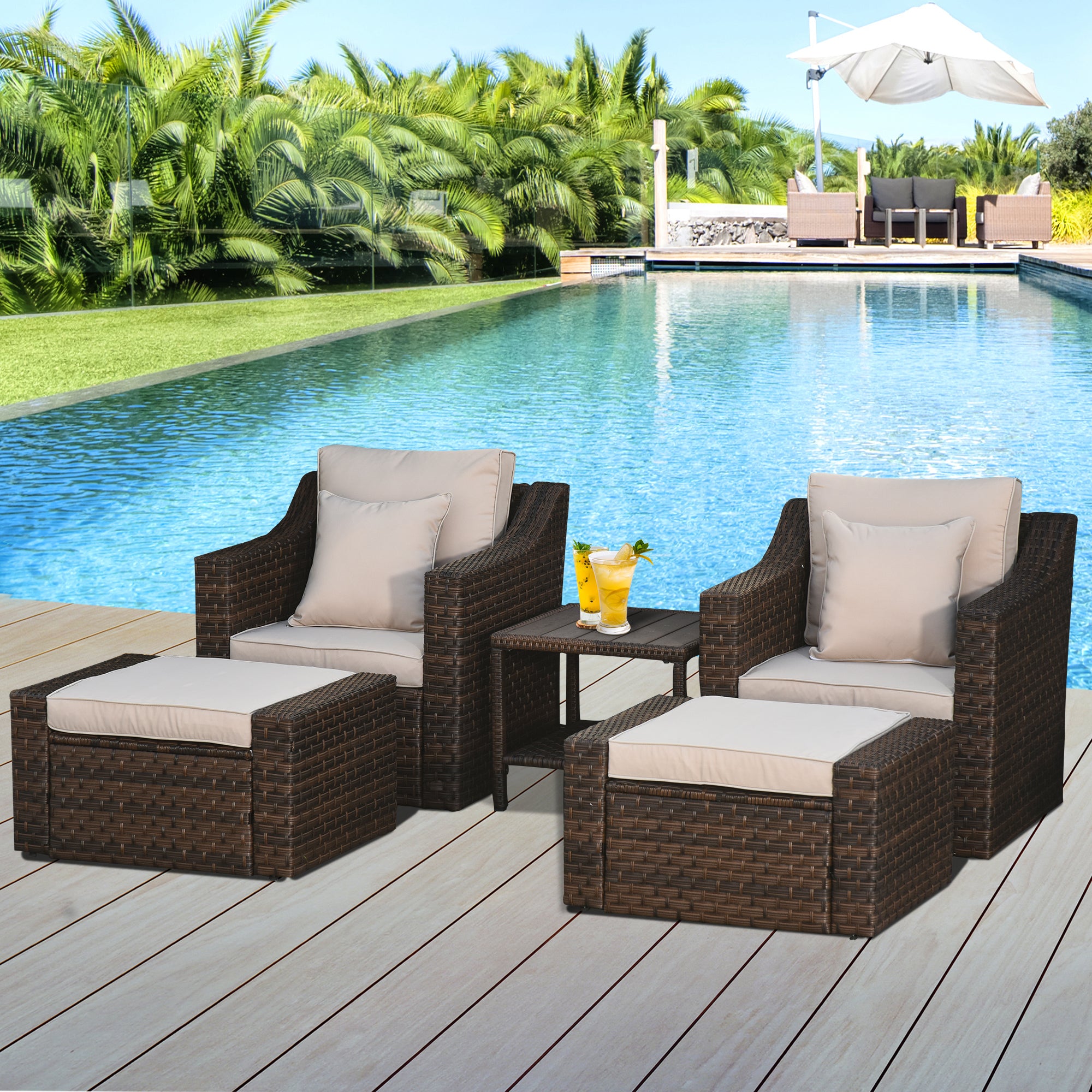 Stylish Patio Seating Set