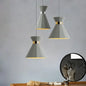 8.5"/10.5" Nordic Grey Cement Suspension Light - Head Hourglass Ceiling Pendant for Dining Room