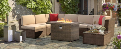 8-Piece Wicker Patio Furniture Set