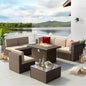 8-Piece Wicker Patio Furniture Set