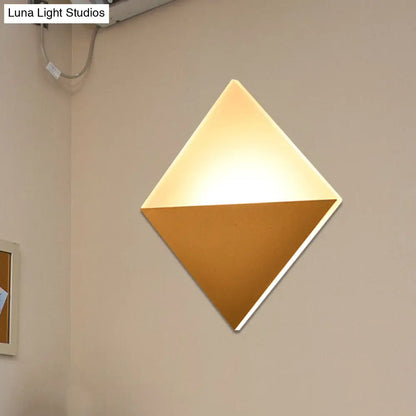 Aplique de pared LED contemporáneo de 8 pulgadas - Pantalla acrílica, aplique cuadrado blanco y negro