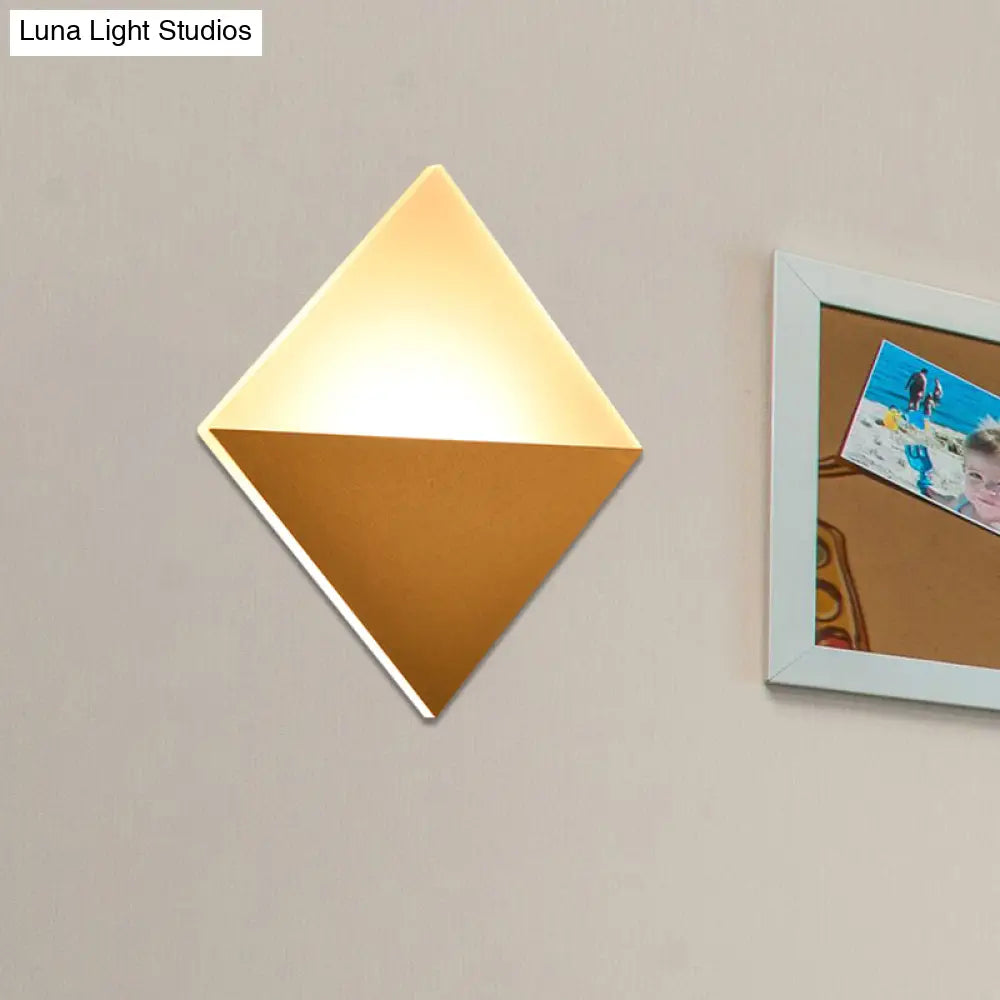 Aplique de pared LED contemporáneo de 8 pulgadas - Pantalla acrílica, aplique cuadrado blanco y negro