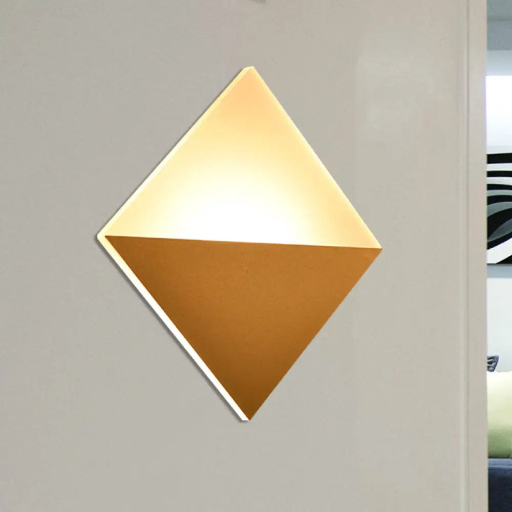 Aplique de pared LED contemporáneo de 8 pulgadas - Pantalla acrílica, aplique cuadrado blanco y negro