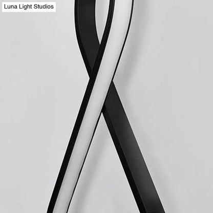 ديكوربايتس™ - شمعدان حائط LED أكريليكي على شكل 8 قطع باللونين الأسود والأبيض - إضاءة دافئة/بيضاء
