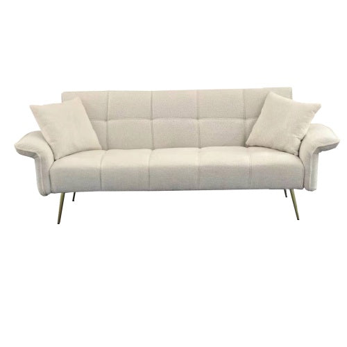 70.1 Pulgadas Futón Sofá Cama, Sofá Cama Doble Convertible con Reposabrazos Plegables para Salas de Estar y Espacios Pequeños