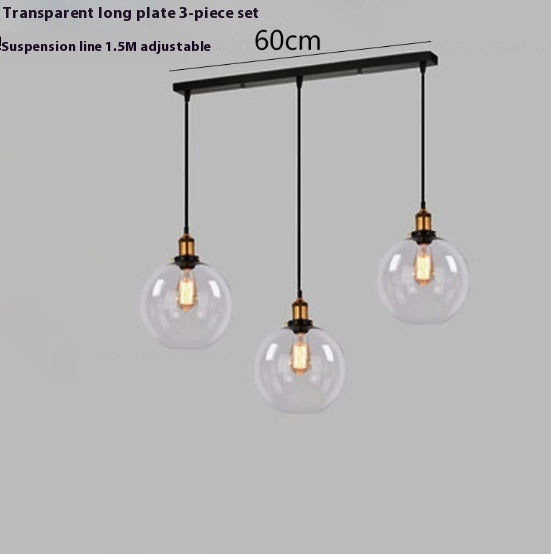 Transparent Glass Nordic Chandelier