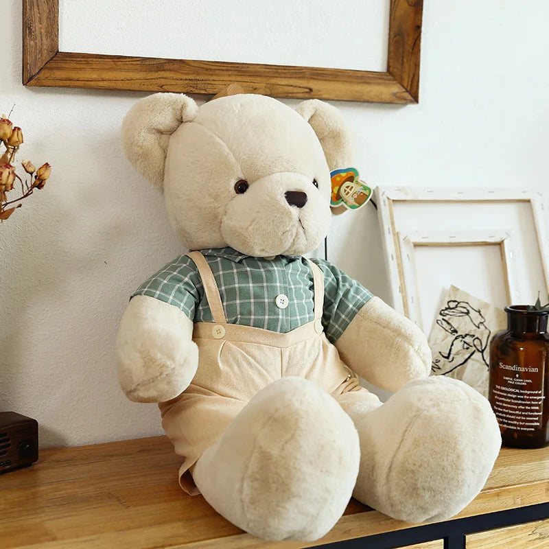 80cm Couple Bear Plush Toys Christmas Gift - green male bear / 40cm - Chandelier