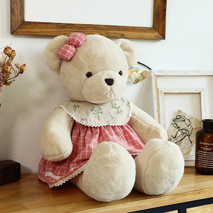 80cm Couple Bear Plush Toys Christmas Gift - pink female bear / 40cm - Chandelier