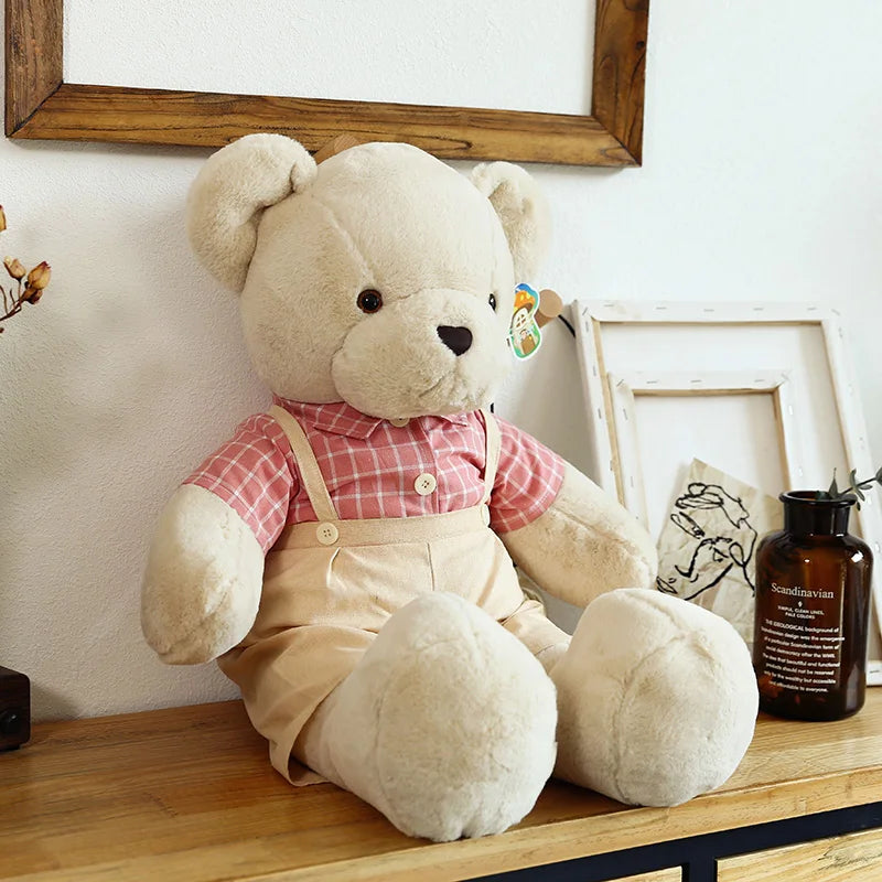 80cm Couple Bear Plush Toys Christmas Gift - pink male bear / 55cm - Chandelier