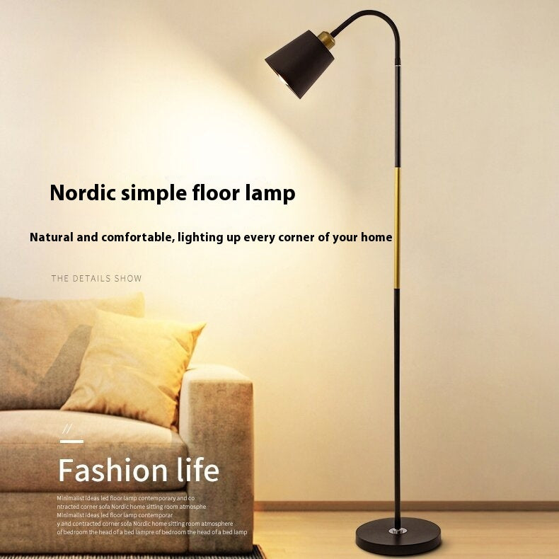 Nordic Style Eye Protection Sofa Floor Lamp