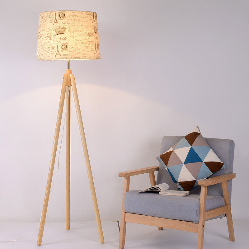 Linen Ash Floor Lamp
