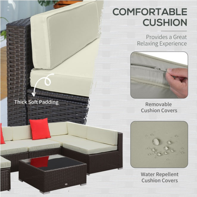 Gray Wicker Patio Set