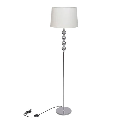 floor lamp with 4-sphere decorative element, floor lamp, standing lamp, lamp, light