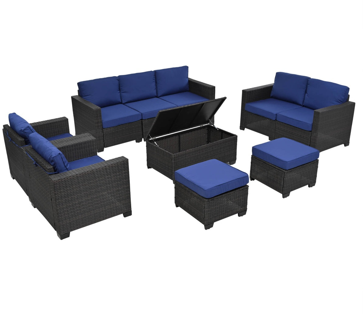 Gray Modular Patio Set