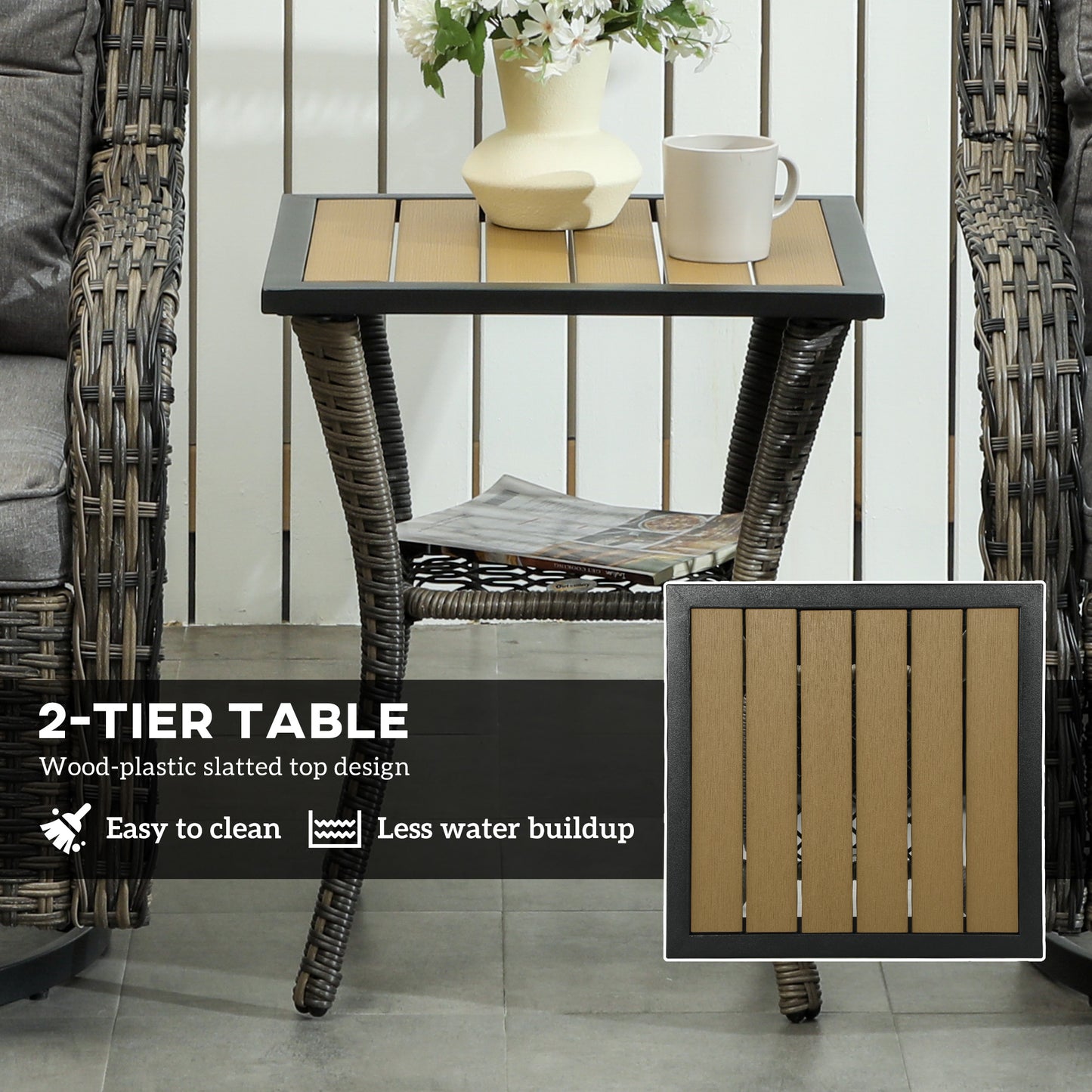 3 Piece Outdoor Bistro Set