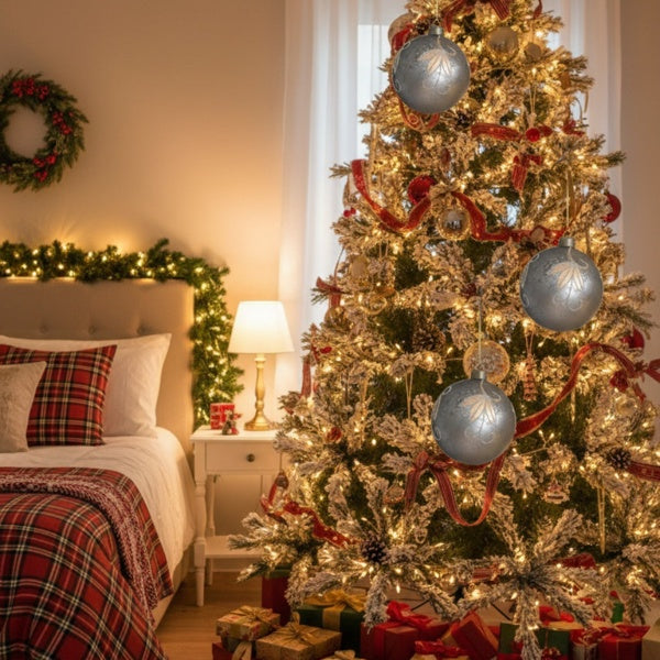 4-piece 4.7-inch Christmas Ball Ornaments, Glass Hanging Decorations For Holiday Tree And Party Decor, FBA Shipped, Prohibited From Sale On The Temu Platform