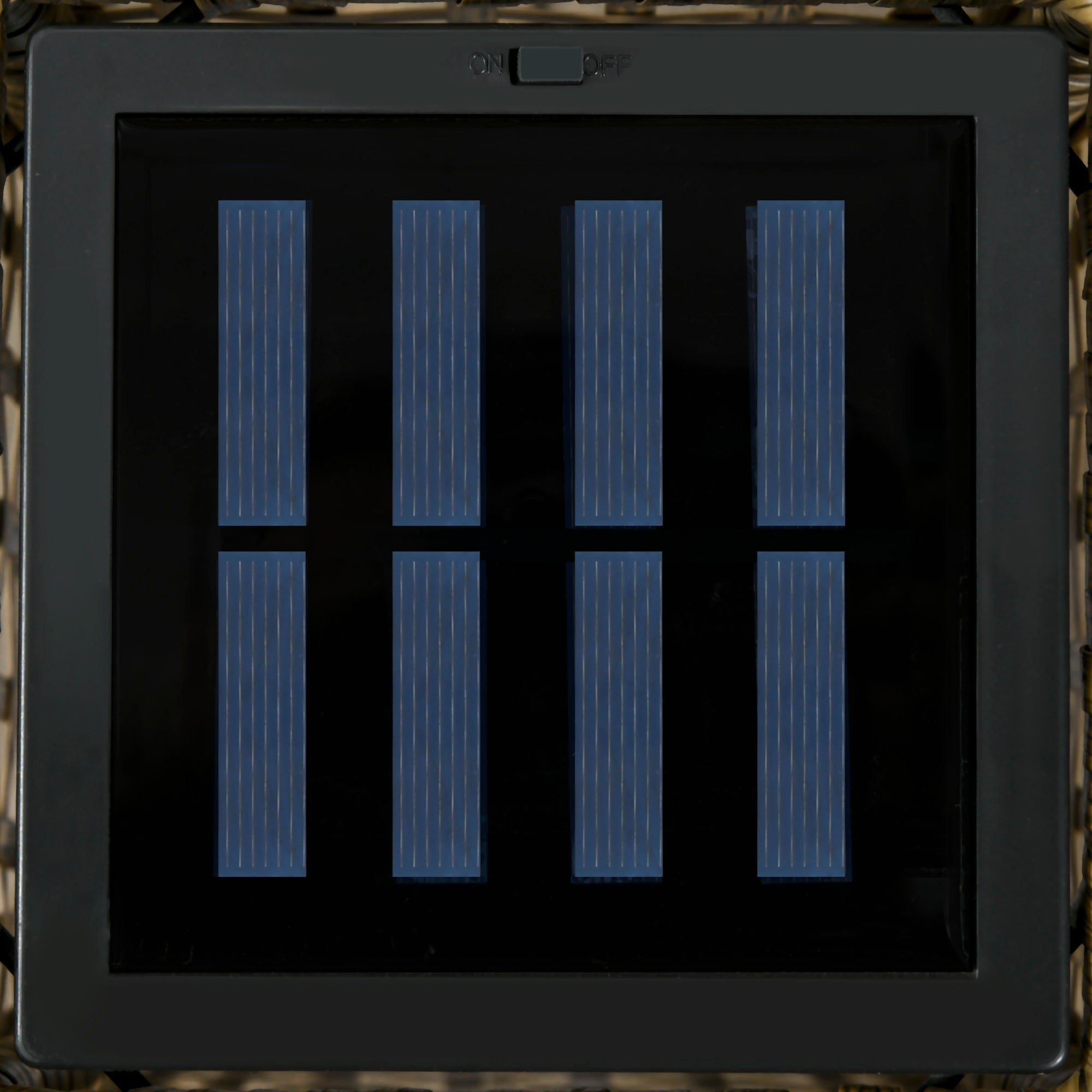 Wicker Solar Floor Lamp