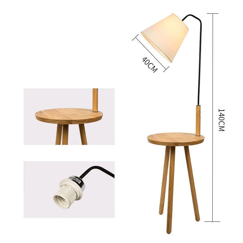 Wooden Vertical Floor Lamp