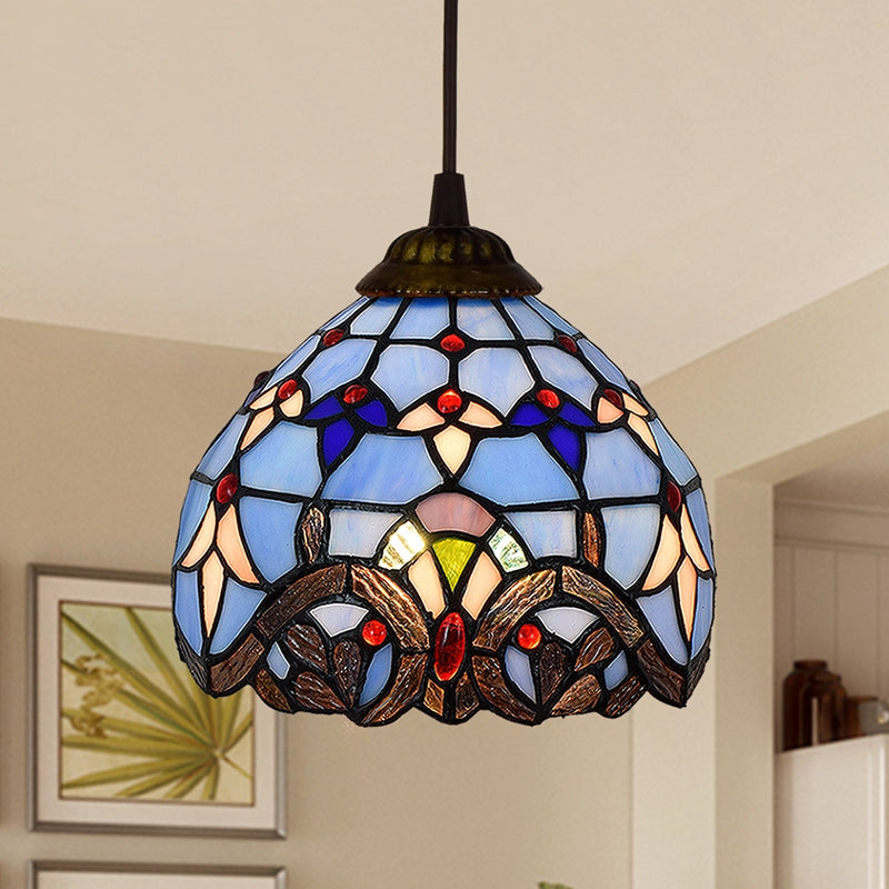 American Stained Glass Chandelier