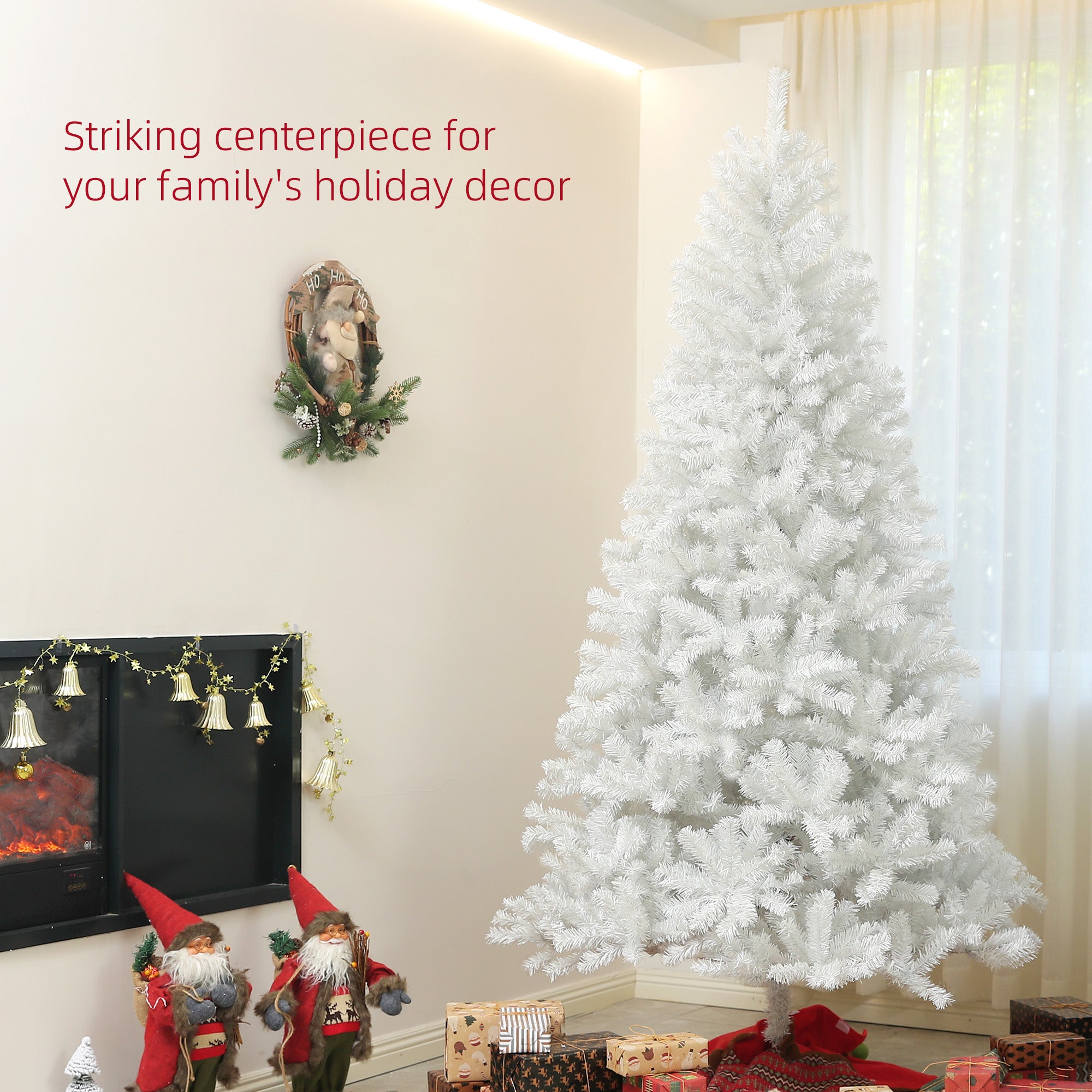 White Tall Christmas Tree