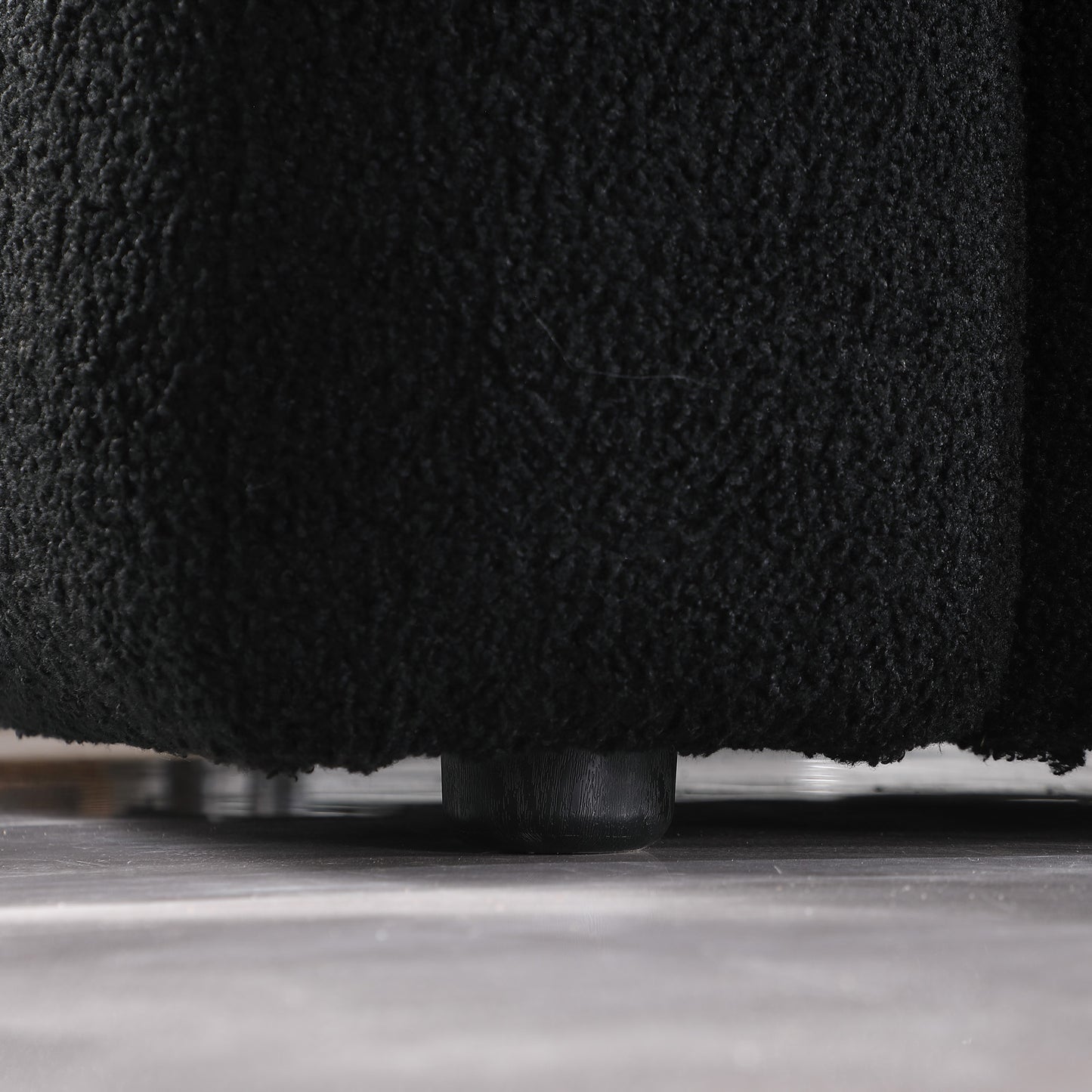 62.2length ,35.83inch Deepth ,human Body Structure For USA People, Marshmallow Sofa,boucle Sofa ,BLACK Color, 2 Seater